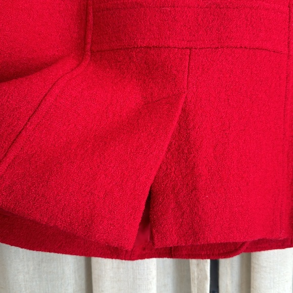 🌹Talbots Woman Petites red viscose/wool jacket with stand up collar. Size 16WP. - Picture 4 of 11